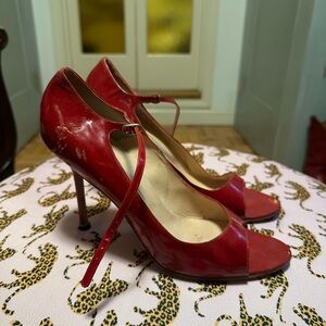 Manolo Blahnik Red High Heels